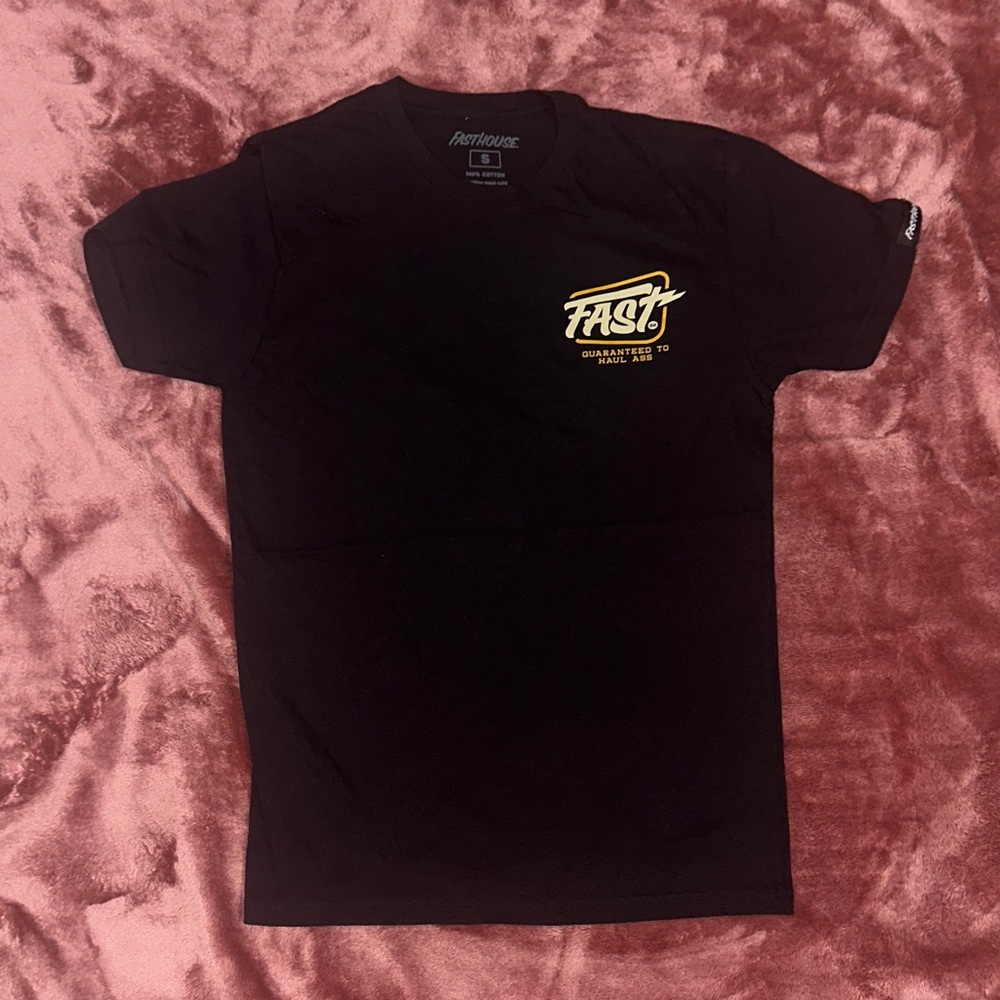 Fast Black Graphic Tee for Men
